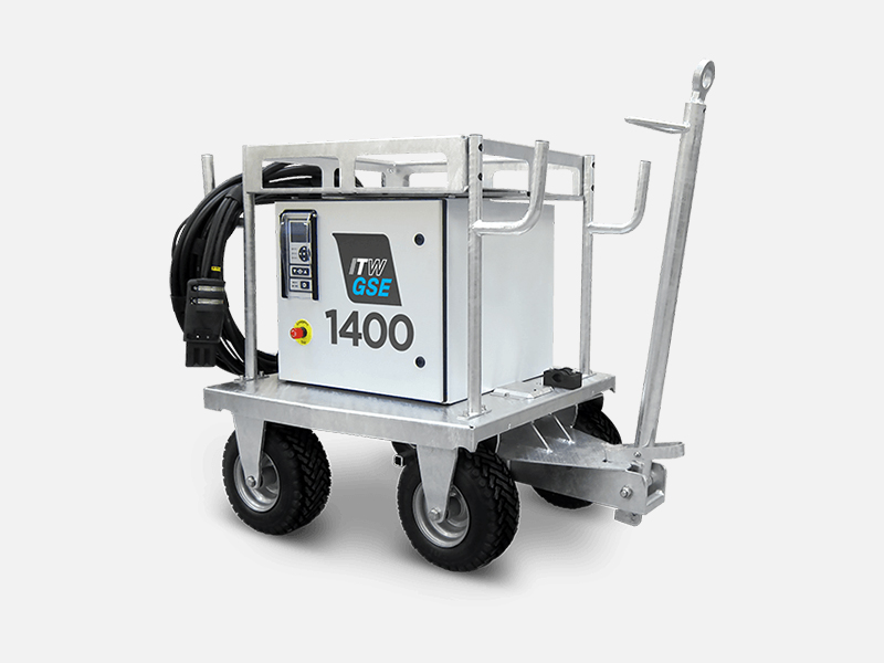 ITW GSE 1400 28 VDC GPU. Ground power unit. Ground support equipment offered by Patlon in Canada