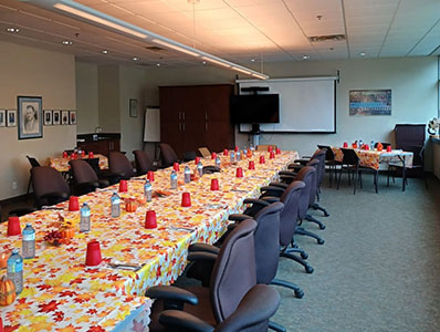 Employee Thanksgiving lunch 2023 preparations at Patlon Headquarters