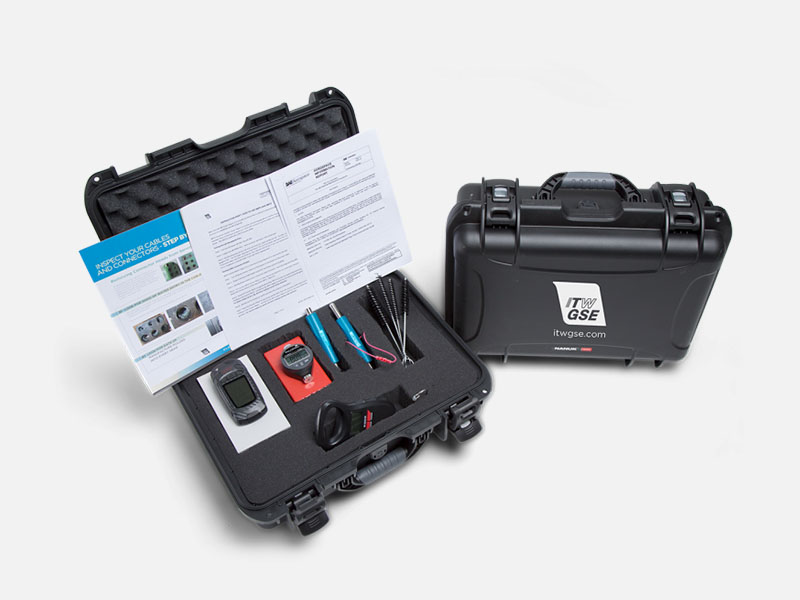 ITW GSE Inspection Test Kit for Cables & Connectors. Ground power cables & plugs offered by Patlon in Canada