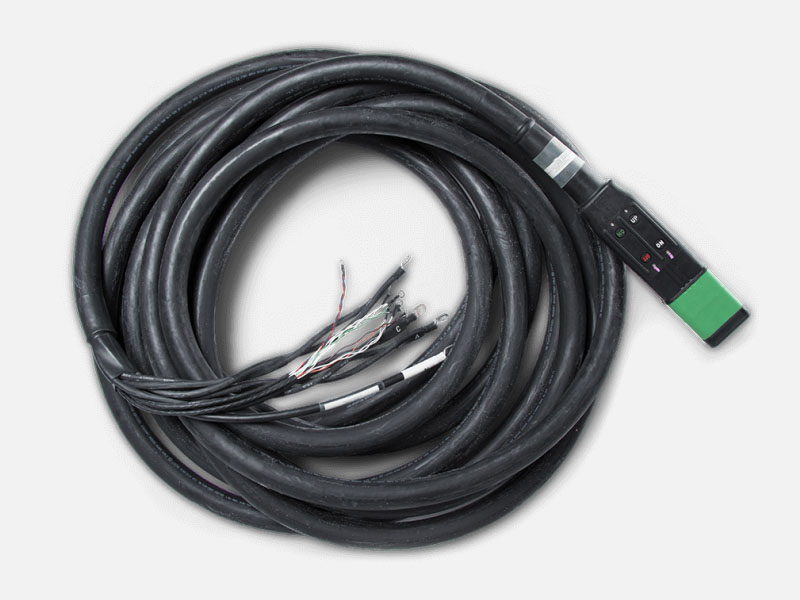 ITW GSE 400 Hz Single Jacket Cable Assemblies. Ground power cables & plugs offered by Patlon in Canada