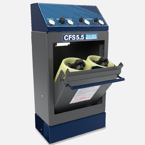 Bauer CFS 5.5 – 2S Containment fill stations for air and oxygen. Oxygen generation systems. Compressed Gas systems by Patlon.