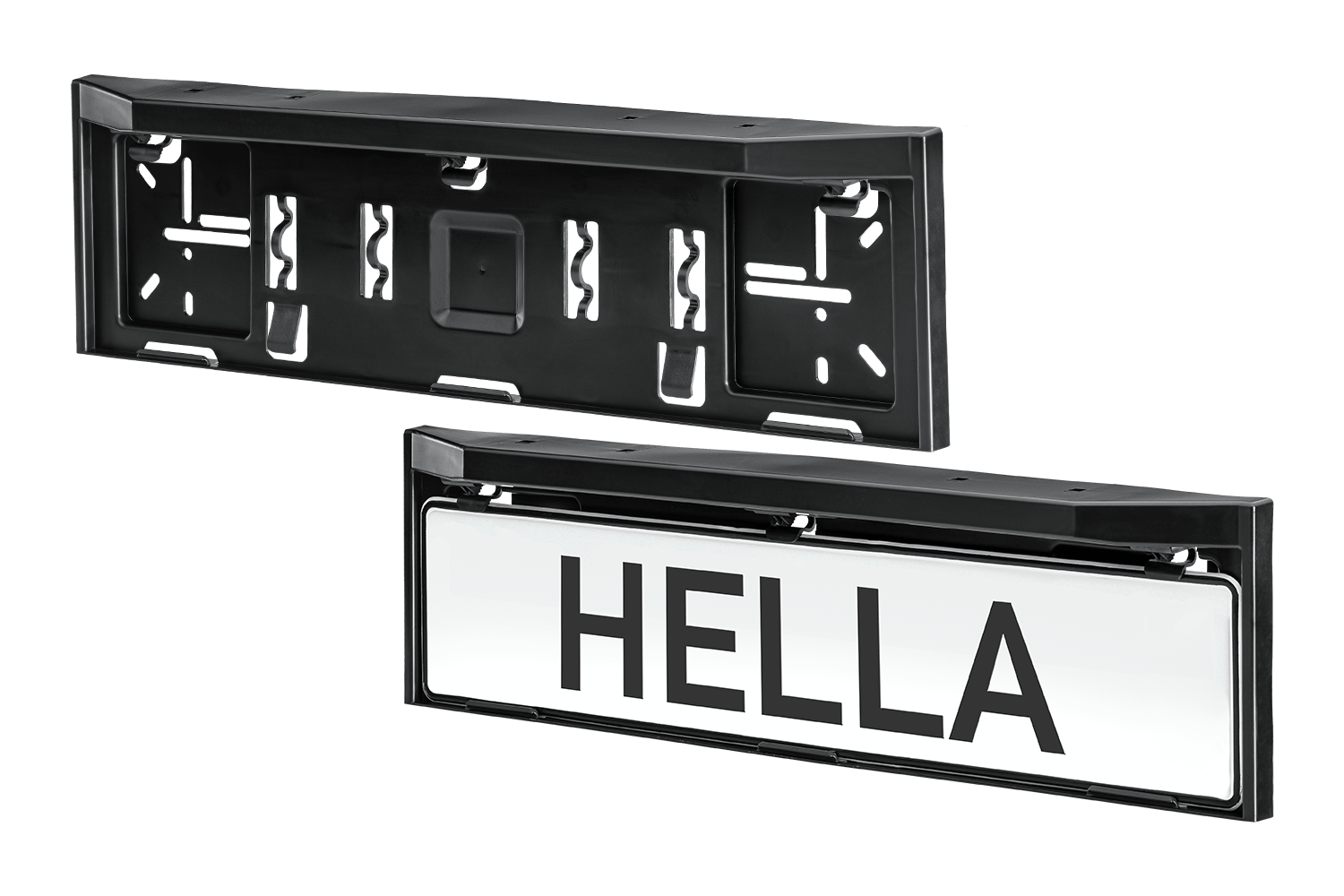 Licence plate bracket with integrated LED licence plate lamp 329 280 from Hella offered by Patlon